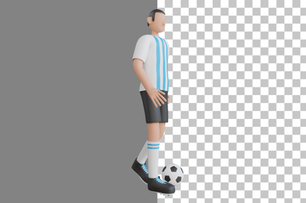 Preview: Football Player 3D Illustration