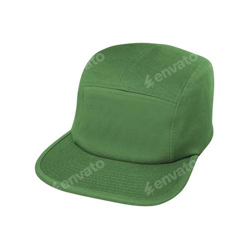 Preview: Green baseball cap isolated on a white background