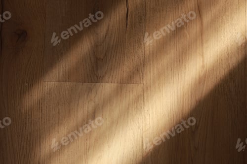 Preview: Laminate background. Wooden laminate and parquet boards for the floor in interior design with sun