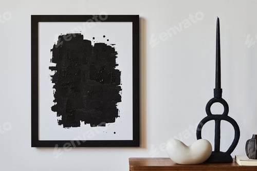 Preview: Creative composition of minimalist living room