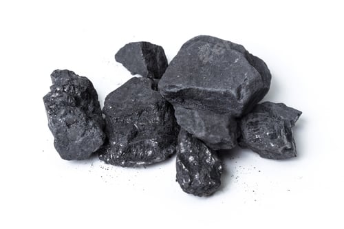Preview: Natural wood charcoal Isolated on white
