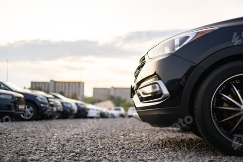 Preview: Cars Lined Up For Sale Outdoors