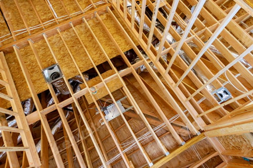Preview: System of central conditioning set on the hvac system under ceiling roof of the building