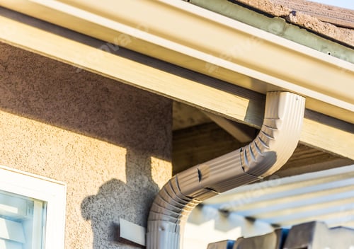 Preview: House with New Seamless Aluminum Rain Gutters