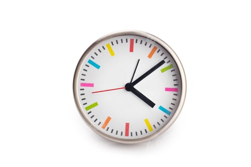 Preview: four o'clock on the white wall clocks