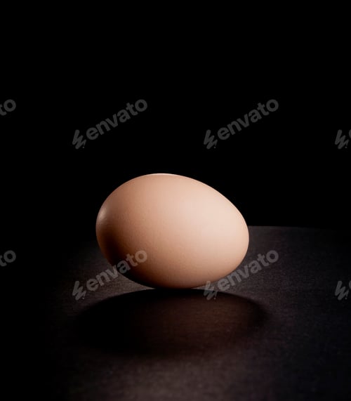 Preview: Fresh Egg On Black