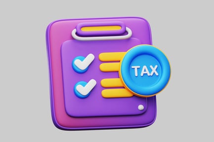 Preview: Colorful tax checklist board graphic