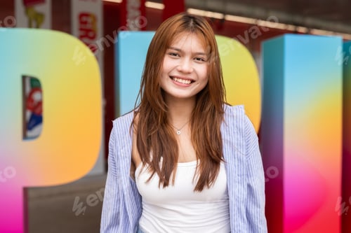 Preview: Empowering LGTB pride portrait of young woman