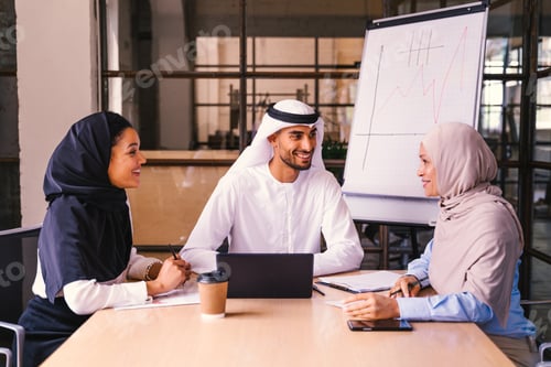 Preview: Multiethnic business team meeting in the office