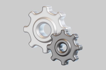 Preview: Party gears metallic decoration