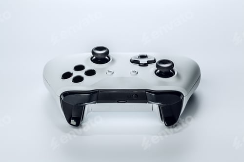Preview: video game controller isolated on white background