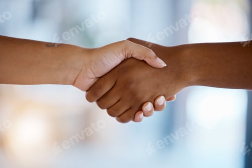 Preview: Diversity, handshake and business partnership in office in collaboration, deal or onboarding. Meeti