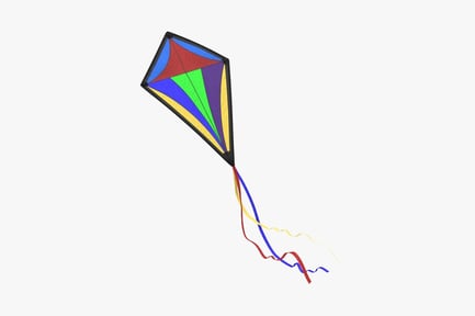 Preview: Diamond Kite with Colorful Panels