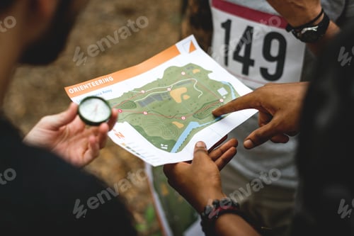 Preview: Outdoor orienteering check point activity