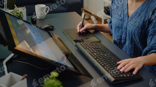 Preview: Close up of photography studio equipment and technology