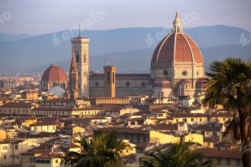 Preview: view of Florence at the sunrise time