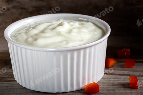 Preview: Yogurt in a white ceramic bowl