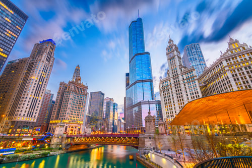 Preview: Chicago, Illinois, USA Cityscape