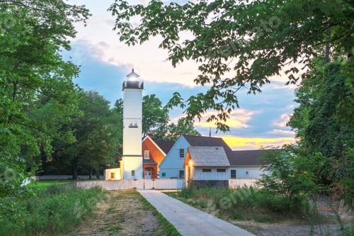 Preview: Presque Isle Lighthouse in Erie, Pennsylvania, USA