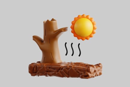 Preview: Tree with outstretched branches and overhead sun