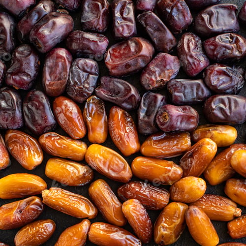 Preview: Date Fruit Healthy Tasty Sweet Dried Fruit Snack Healthy Meal Top View Copy Space For Text Food