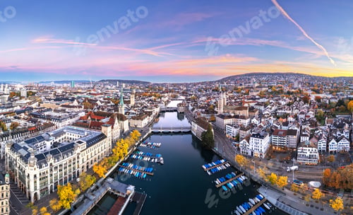 Preview: Zurich, Switzerland at Dawn