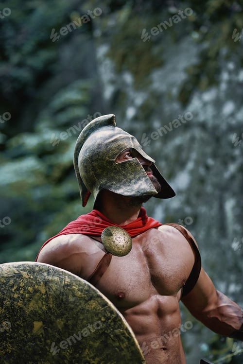 Preview: Spartan warrior in the woods