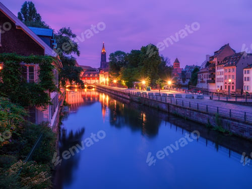 Preview: Strasbourg city view at sunrise