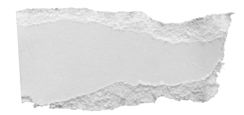 Vista previa: hoja blanca de papel sobre un fondo aislado