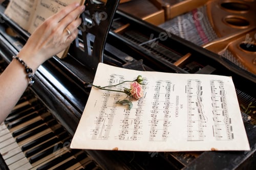 Preview: young girl playing the piano