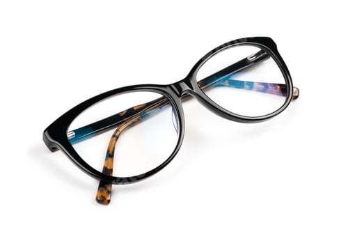 Preview: Glasses with black and tortoiseshell frames