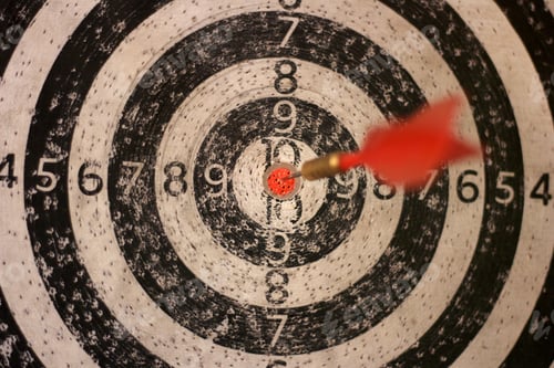 Preview: Darts target close up