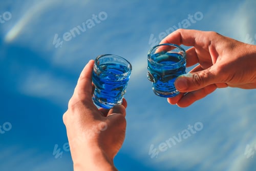Preview: Two small glasses of alcohol