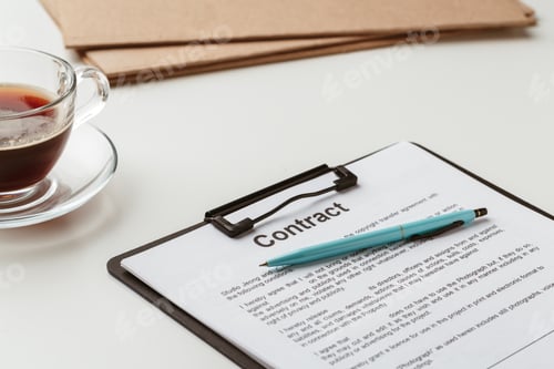 Preview: Legal contract signing - buy sell real estate contract