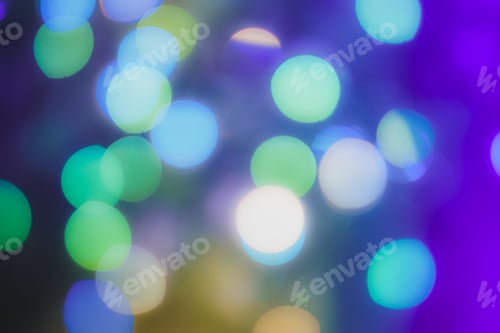 Preview: Abstract Outline Of Light- Colored Circles Bokeh. Blurred Background