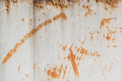 Preview: close-up view of white rusty metallic background