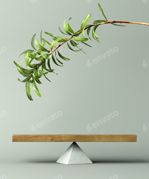 Preview: Cosmetic product presentation. Abstract composition of balance. Podium 3d illustration.