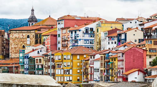 Preview: Typical Architecture, Old Town, Bermeo, Spain