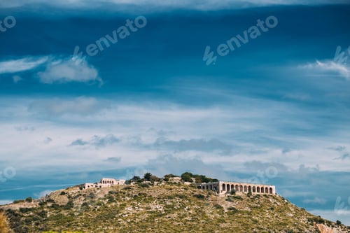 Preview: Terracina, Italy. Platform Of Sanctuary And Temple Of Jupiter An