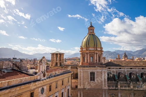 Preview: overlooking the rooftops of Palermo, Sicily