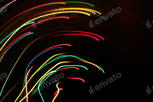 Preview: Abstract colorful motion background with blurred lights