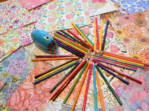 Preview: Bright and Colorful! Art Pencils! Adult Coloring!