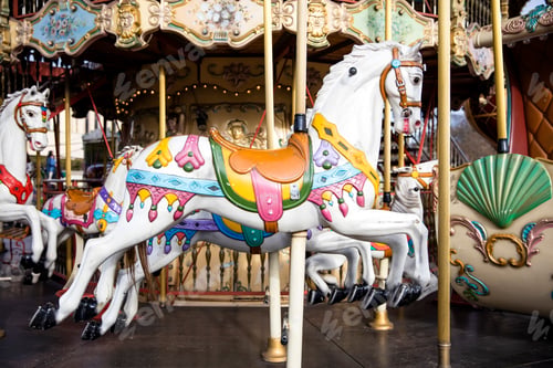 Preview: Detail from the vintage carousel