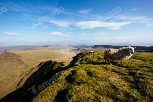 Preview: View from Pen y Fan, Brecon Beacons, Powys, Wales, UK