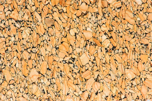 Preview: Orange cork fabric closeup