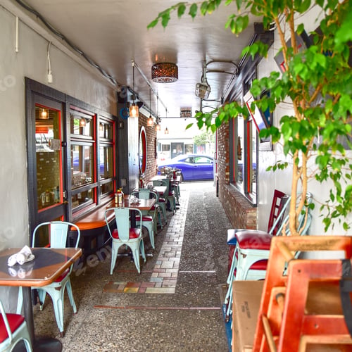 Preview: Outdoor Alley Restaurant Seating Areas