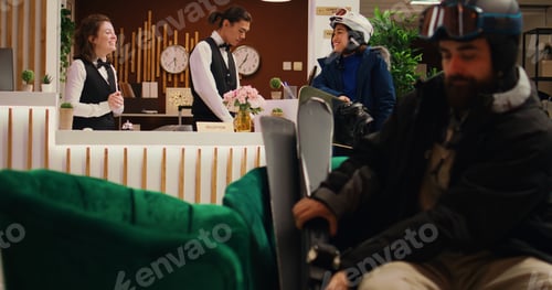 Preview: Personnel guiding asian guest