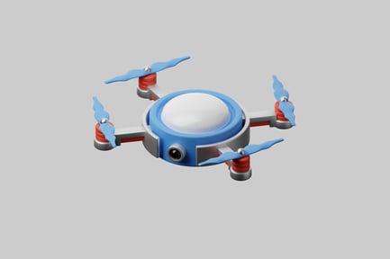 Preview: Cartoon drone character accessory item
