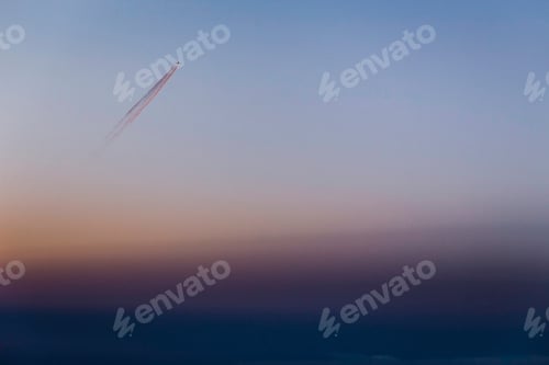 Preview: Aerial view of sunset above the Pyrenees