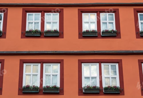 Preview: Detail image of building fasade with windows